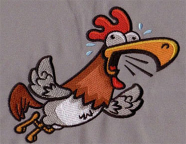 embroidery digitizing chicken